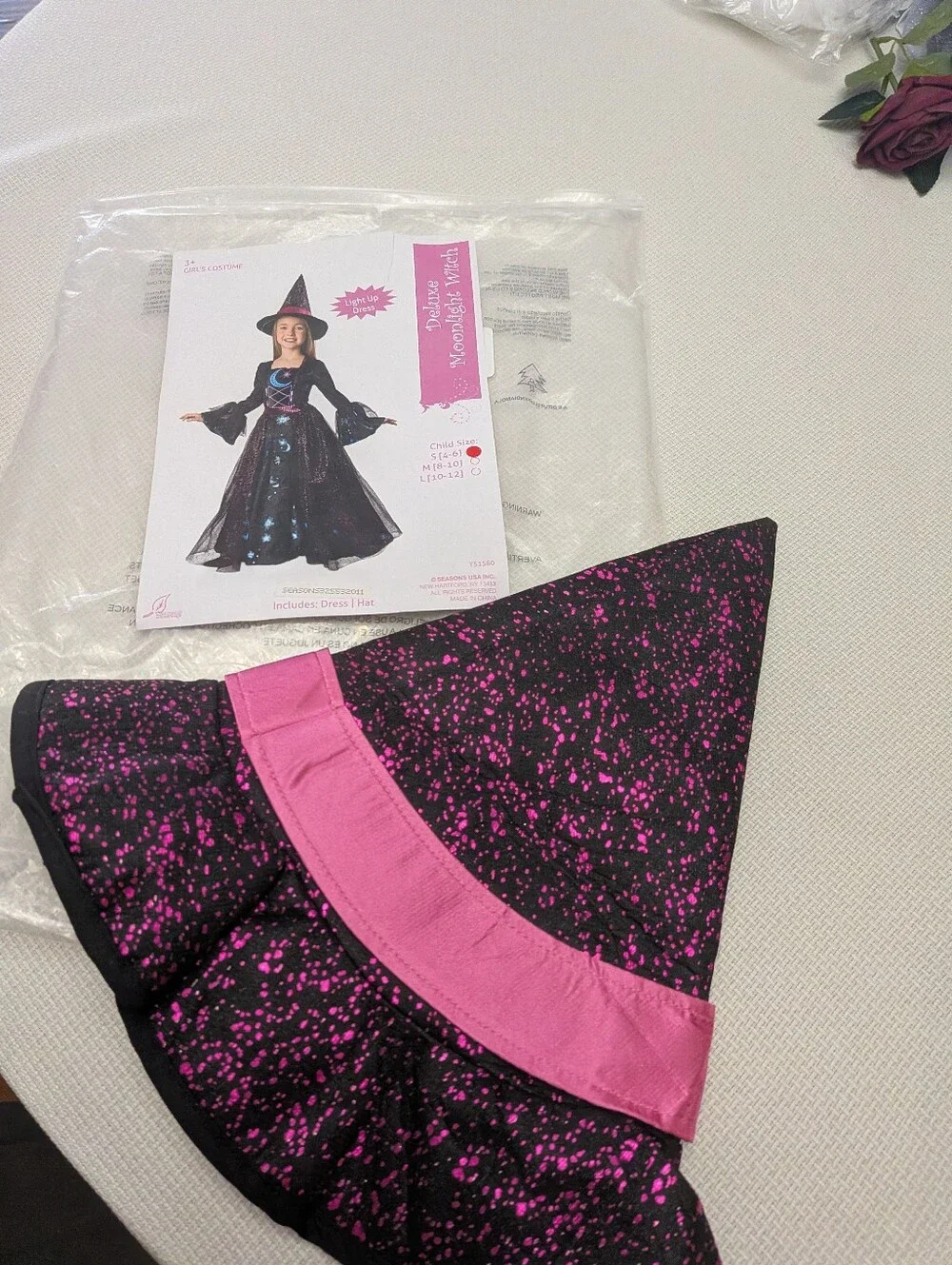 Girls Light Up Deluxe Moonlight Witch Costume (S(4-6)